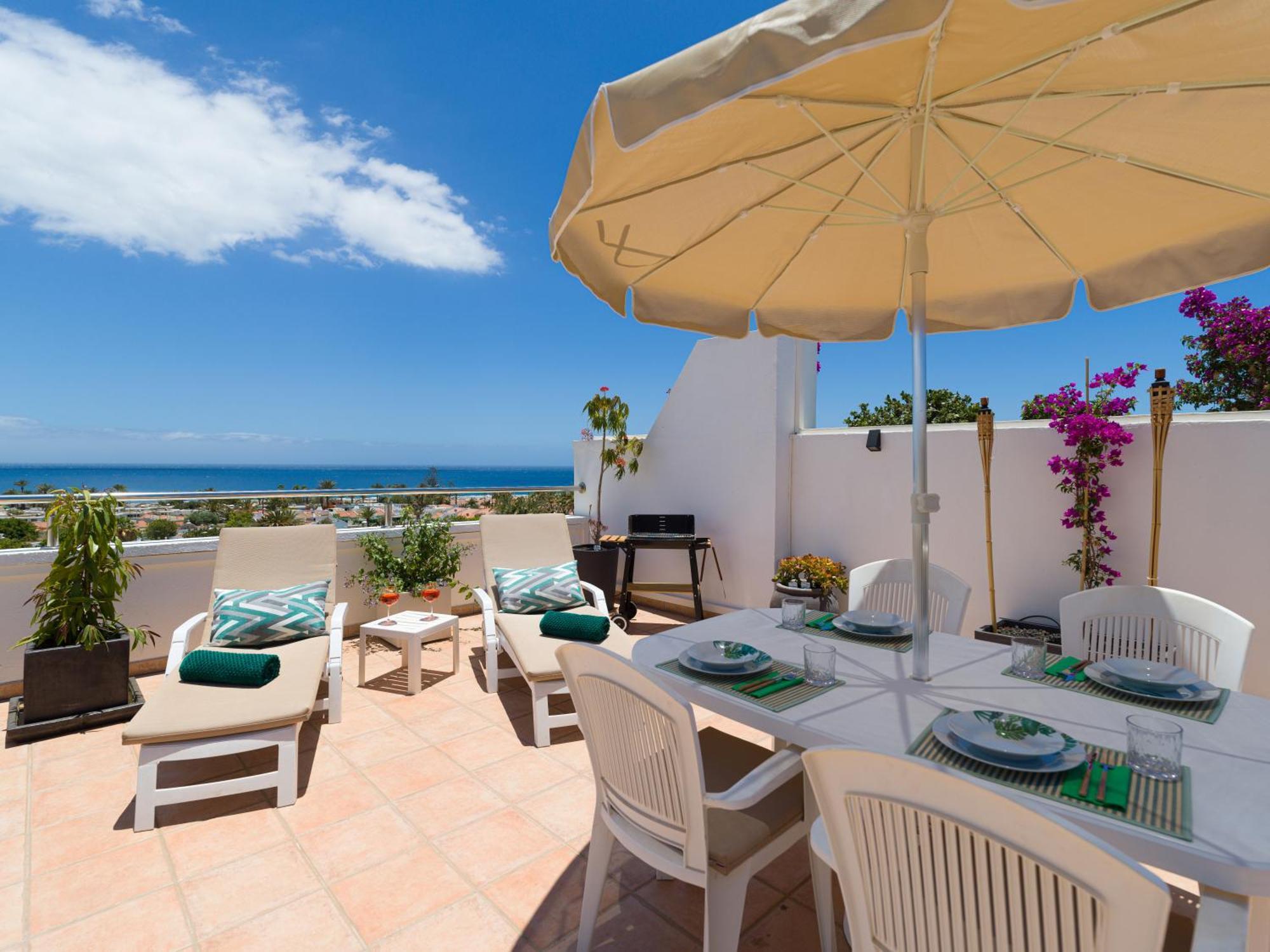 Casa Lex I Ocean & Sunrise Panorama I Steps From Dunes And Beach I Private 50 Sqm Terrace I Pool 马斯帕洛马斯 外观 照片