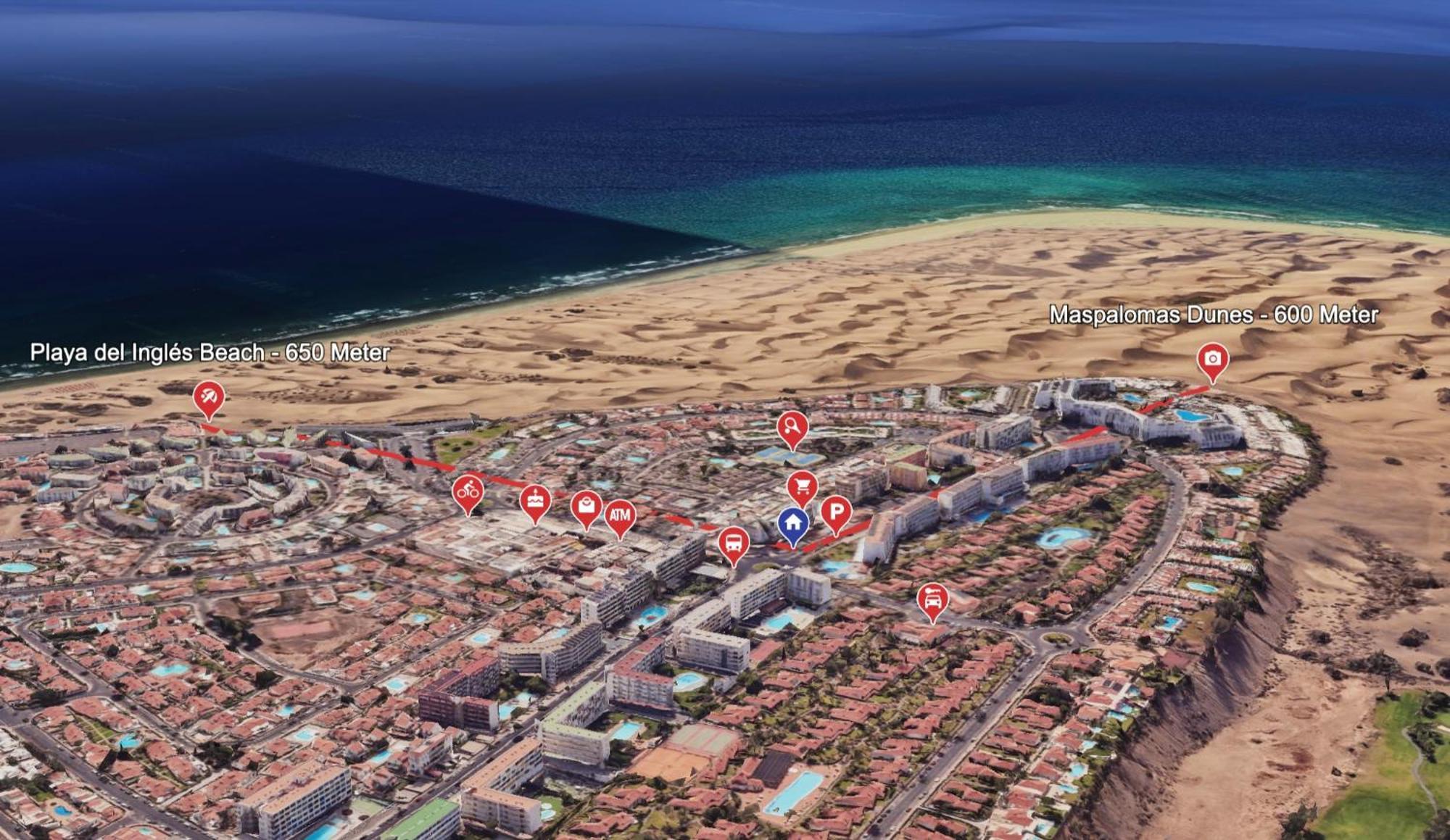 Casa Lex I Ocean & Sunrise Panorama I Steps From Dunes And Beach I Private 50 Sqm Terrace I Pool 马斯帕洛马斯 外观 照片